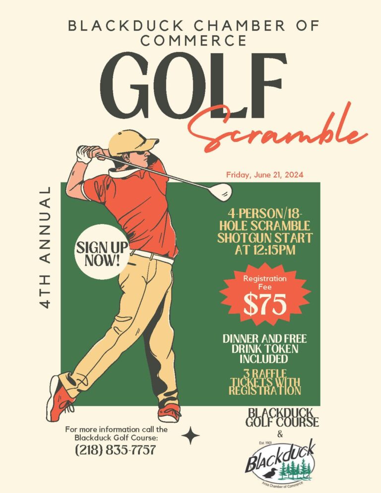 Blackduck Chamber Golf Scramble Blackduck Municipal Golf Course